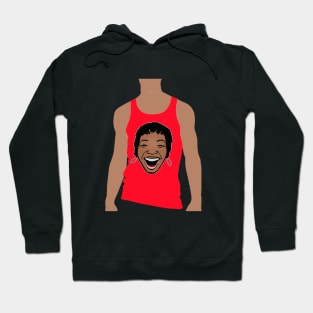 black girl in red shirt Hoodie